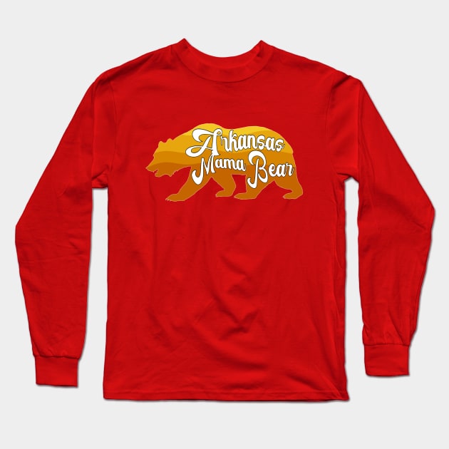 Arkansas Mama Bear Design Long Sleeve T-Shirt by Arkansas Shop